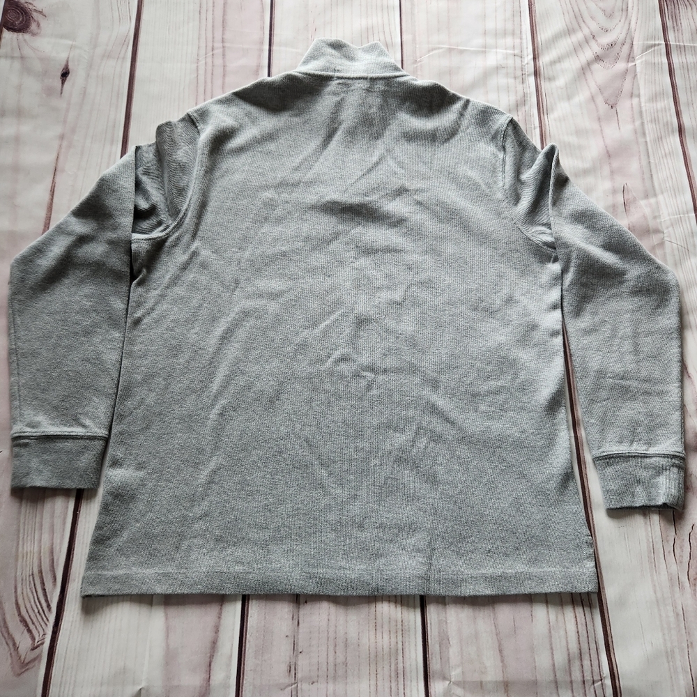 Polo Ralph Lauren "Estate Rib Quarter Zip Pullover" Andover Heather Grey Men's M - Picture 7 of 12